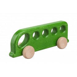 Autobuz de lemn verde