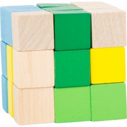 cub elastic de construit albastru-verde
