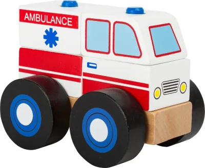 Ambulanța din blocuri de lemn