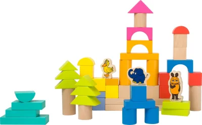 Blocuri de construit din lemn cu elefantul Die Maus