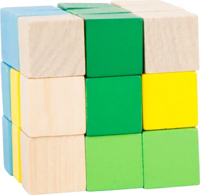 Cub elastic de construit Albastru-Verde
