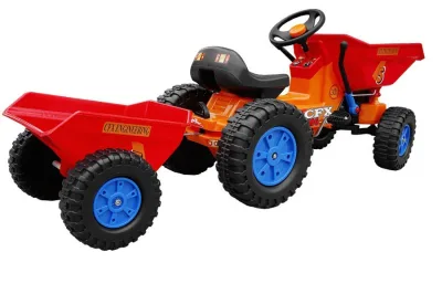 Tractor cu pedale si remorca pentru copii Hecht