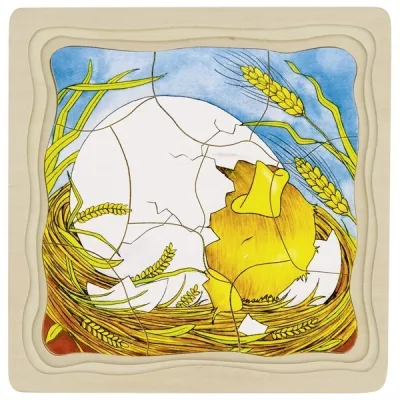 Puzzle puișori de găină