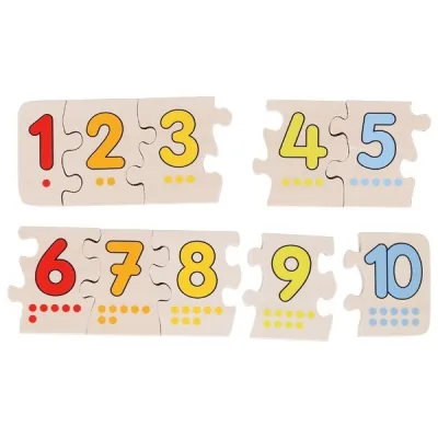 Puzzle cu numere 10 piese