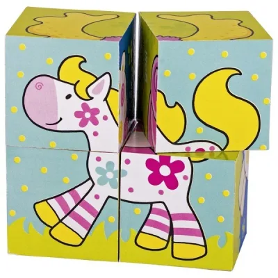 Puzzle 4 cuburi Susibelle și prietenii