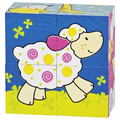 Puzzle 4 cuburi Susibelle și prietenii