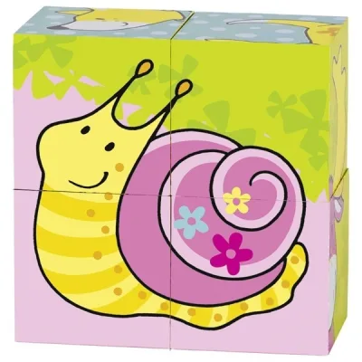 Puzzle 4 cuburi Susibelle și prietenii