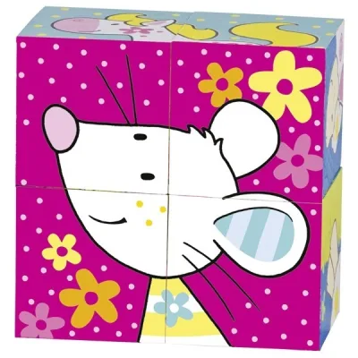 Puzzle 4 cuburi Susibelle și prietenii