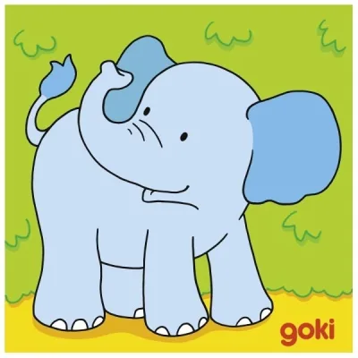 Puzzle 4 cuburi cu animale