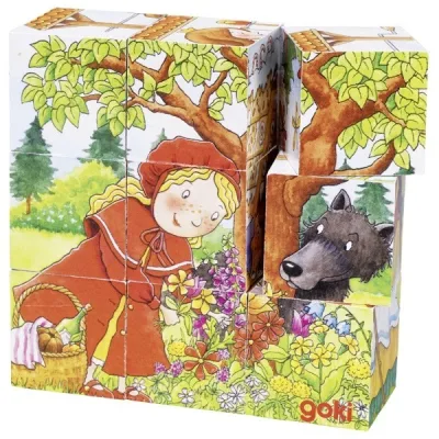 Puzzle cu povești 9 cuburi