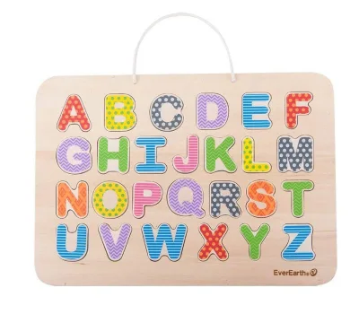 Puzzle cu alfabet magnetic si placa de desenat