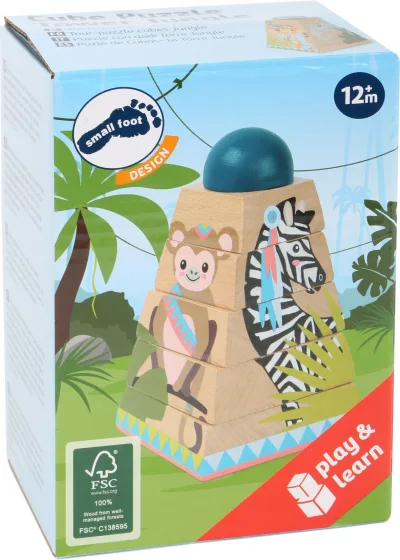 Piramidă turn Jungle din lemn