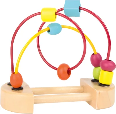 Circuit cu bile din lemn - set de 3