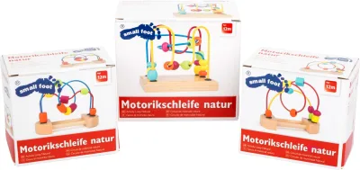 Circuit cu bile din lemn - set de 3