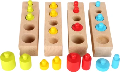 Cilindri Montessori colorati
