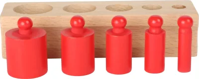 Cilindri Montessori colorați