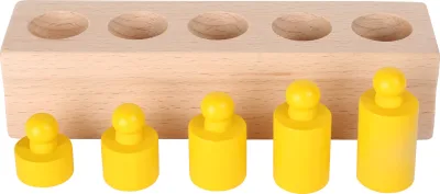 Cilindri Montessori colorați