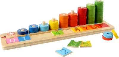 Numaratoare cu inele colorate joc educativ