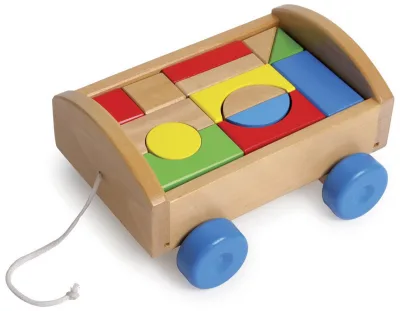 Masinuta cu blocuri de construit