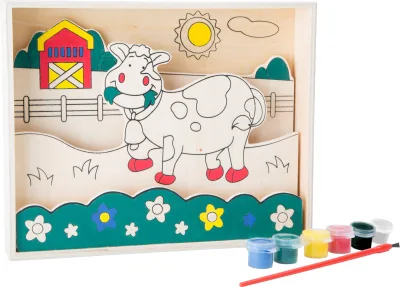Tablouri de colorat din lemn, fermă