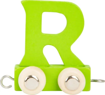 Litere din lemn multicolor pentru trenulet - litera R