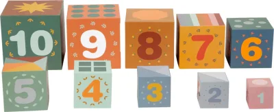 Turn Montessori de construit cu 10 piese din carton Safari