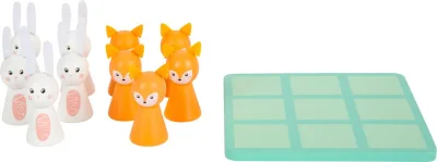 Joc tic tac toe - iepurele si vulpea, joc interactiv