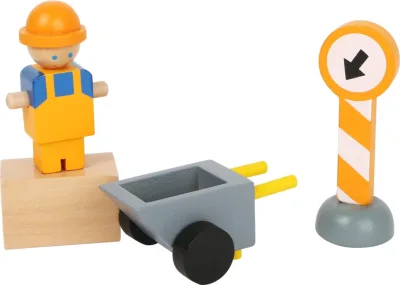 Jucărie din lemn Macara accesoriide construcție