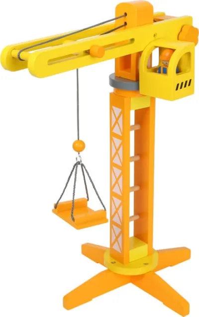 Jucărie din lemn Macara accesoriide construcție