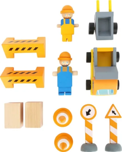 Jucărie din lemn Macara accesoriide construcție