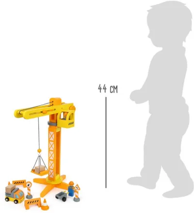 Jucărie din lemn Macara accesoriide construcție