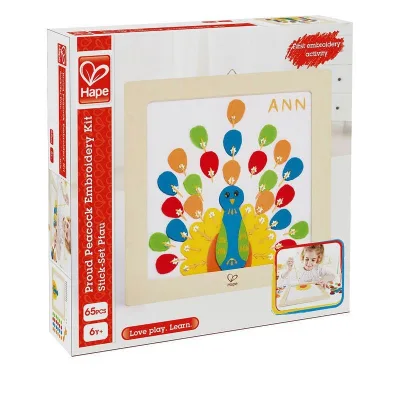 Păun mândru - set de cusut - HAPE
