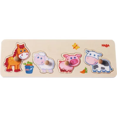 Animalele din ferma - puzzle din lemn