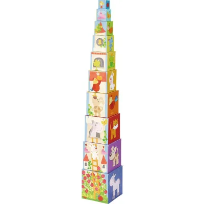 Rapunzel - turn din cubulețe de lemn